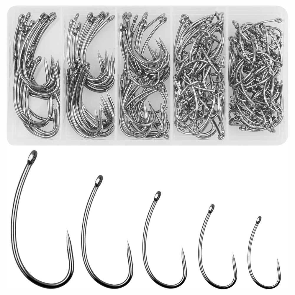 180PCS Barbless Fishing Hooks  - Fishing Hook Circle recension och pris