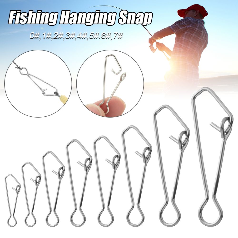 50pcs/pack Fast Clip Lock Fish - Fishing Hook Stainless Steel recension och pris
