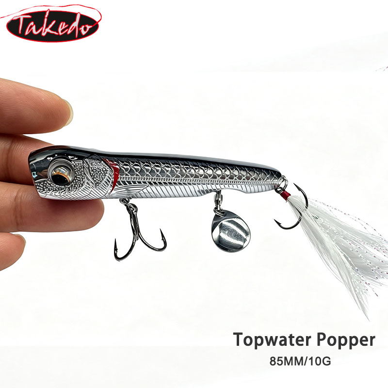 TAKEDO 10G Top Water Popper Fi - Fishing Hook Treble recension och pris