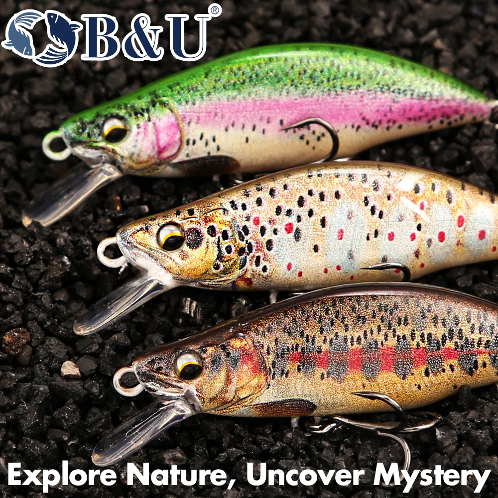 B&U Trout Pattern Hard Bait Si - Fishing Hook Treble recension och pris