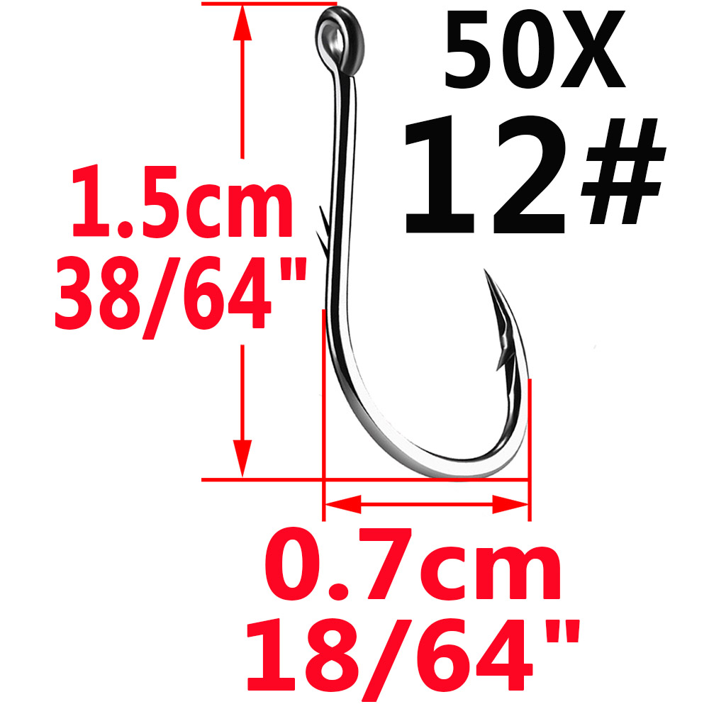 50pcs Iseama Circle Carp Eyed  - Fishing Hook Circle recension och pris